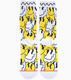 Melted Smiley - crew socks