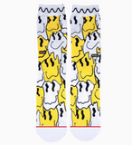 Melted Smiley - crew socks