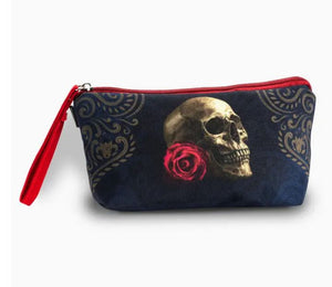 Skullistic Rose Skull Navy -  Makeup Bag