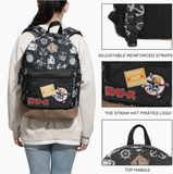 One Piece Live Action Icons 16.5" Black Backpack