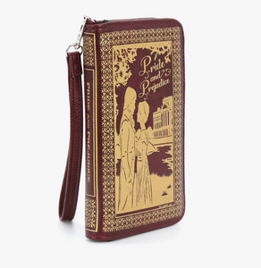 The Pride And Prejudice Wallet In Vinyl Wine Color