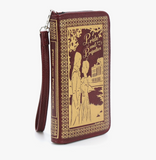 The Pride And Prejudice Wallet In Vinyl Wine Color