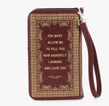 The Pride And Prejudice Wallet In Vinyl Wine Color