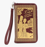 The Pride And Prejudice Wallet In Vinyl Wine Color