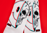 Smiley Skull Socks - Crew socks