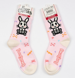 Skelly Bunny Crew Socks