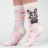 Skelly Bunny Crew Socks