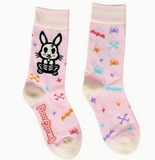 Skelly Bunny Crew Socks