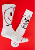 Smiley Skull Socks - Crew socks