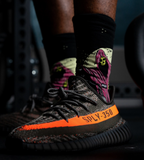 Haunted Socks: Black/Pink, One Size