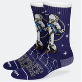 I Asked Myself For Peace Socks: Black, One Size