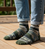 Strata Green - Crew socks