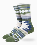 Strata Green - Crew socks