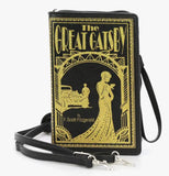 The Great Gatsby Book Clutch- Gold and Black Bag in Vinyl