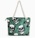 Skullistic Tropic Skulls Shoulder Beach Bag