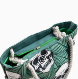 Skullistic Tropic Skulls Shoulder Beach Bag