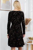 Celestial Black Velvet Dress - Best Seller