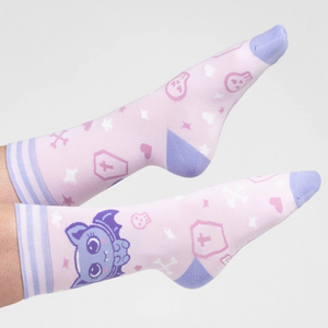 Widdle Bat Guy Crew Socks