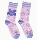 Widdle Bat Guy Crew Socks