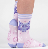 Widdle Bat Guy Crew Socks