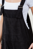 Black Corduroy Overall